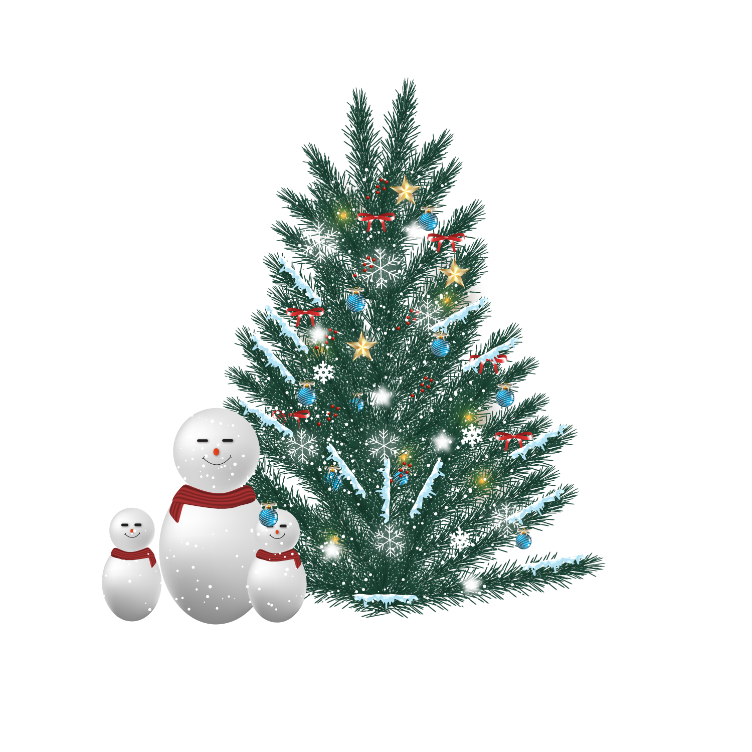 —Pngtree—christmas tree with star ball_5669626